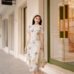 Áo sơ mi  họa tiết hồ điệp SET069