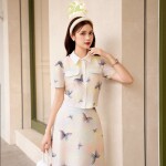Áo sơ mi  họa tiết hồ điệp SET069