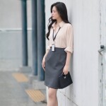 Chân váy bút chì LV191 dáng ngắn thon gọn thanh lịch