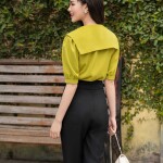 Sơ mi phối cổ thủy thủ LA351