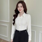 Sơ mi cổ Đức LA529 chiết eo nhẹ