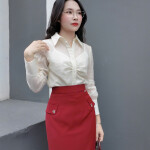 Chân váy LV161 đỏ đô
