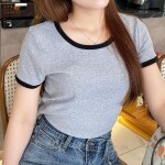 Áo thun basic phối viền T068G