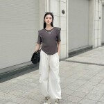 Quần bomber dáng rộng phối túi hộp 2 bên TQ001T