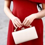 Túi ánh kim xách tay PK106T ( Bản màu trắng bạc )