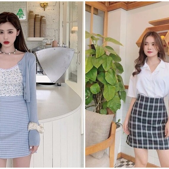 20 cách phối đồ cùng chân váy caro đẹp cực hút mắt 2023