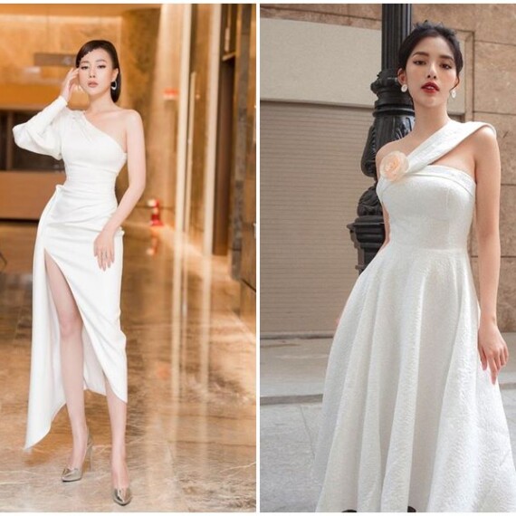 7 mẫu đầm trắng dự tiệc xinh xắn cho các nàng