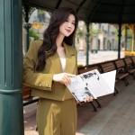 Áo vest nữ croptop phối quần baggy LE200