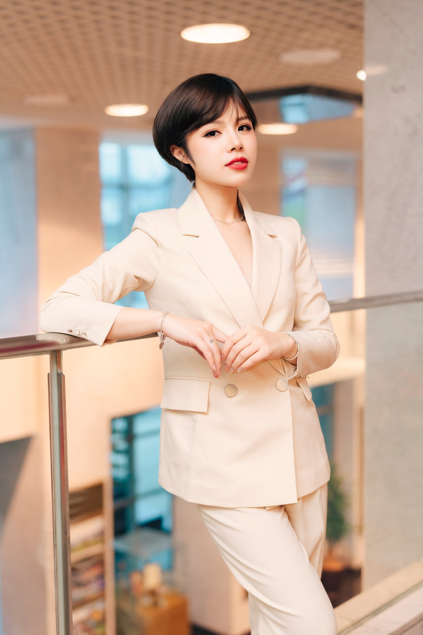 Bộ vest nữ Hàn Quốc thanh lịch - OMEELY FASHION